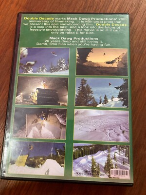 スノーボード DOUBLE DECADE DVD Double Decade Mack Dawg Productions Snowboard DVD Snowboarding