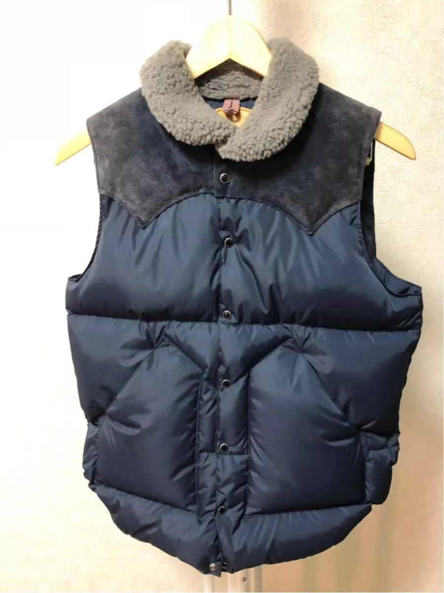 Rocky Mountain Feather Bed × BEAMS Bespoke Christie Boa Suede Down Vest  size:36