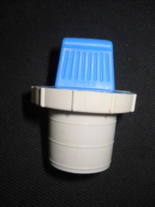 Corning Pyrex #27 Polyethylene PE Flask Length Laboratory Stopper (Blue/White)