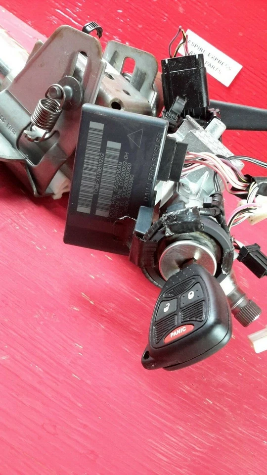 2008-2009 Dodge Caliber SRT4 Steering Column W/ Ignition Key Lock OEM Foto 4 de 4