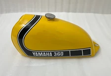 Yamaha MX250 MX 250 MX360 SC500 1974 Yellow Paint Steel Petrol Tank +Cap +Tap