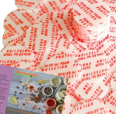 #ad 48mm 1.89quot; Pressure Sensitive Seal Liners MadeinUSA No Induction Sealer Needed $10.95