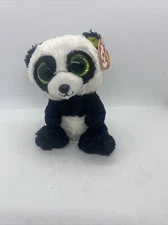 NMT* Ty Beanie Boos - BAMBOO the Panda (6 Inch)(Sparkly Ears/Glitter Eyes) MWNMT