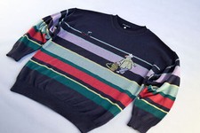 Enzo Lorenzo Pullover Strick Knit Sweatshirt Sweater Jumper Vintage Schiff M-L