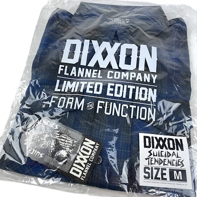 Dixxon Flannel x Suicidal Tendencies 1.0 OG Mens MEDIUM Button Band