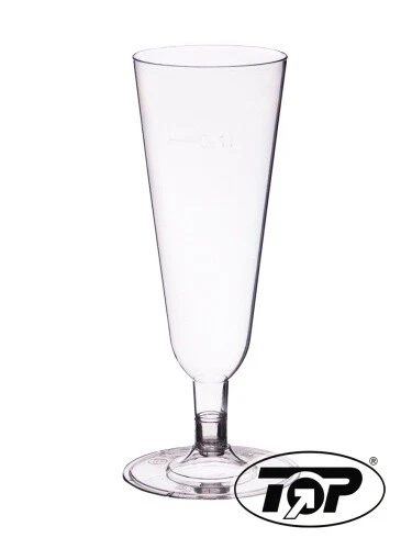 PRO DP PACKAGING 288 Sektgläser Sektflöten Sektkelche Einweg klar Spritzguss bruchfest mit Fuß