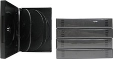  5 Black 10 Ten Disc Capacity DVD Boxes Cases Multi Box Set 33MM 1.3" DV10R33BK