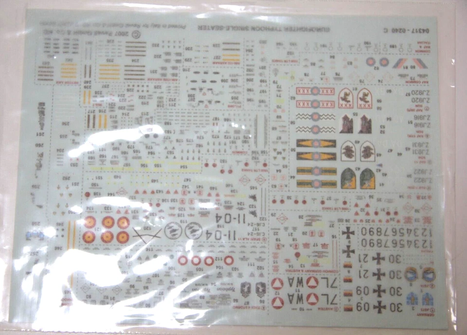 REVELL USATO KIT 1:72 DA MONTARE AEREO EUROFIGHTER TYPHOON SINGLE SEAT ART 04317 - Immagine 4 di 4