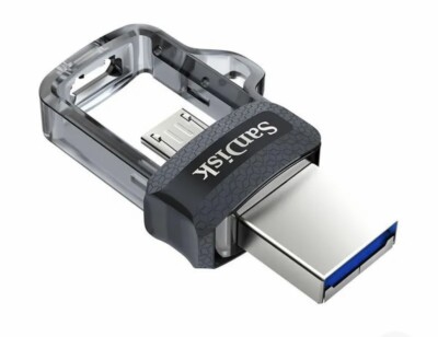 SanDisk Ultra Dual Flash Drive, 64GB, USB 3.0, AM SDDD3-064G-A46 NEW