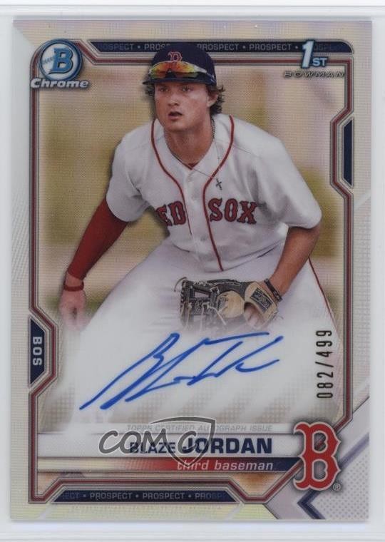 2021 Bowman Chrome Prospects Auto Refractor /499 Blaze Jordan #CPA-BJ Auto 0ap