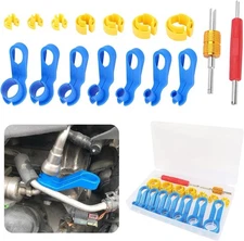 16PCS Fuel Line Disconnect Tool Set - 1/4 5/16 3/8 1/2 5/8 3/4 7/8 Inch Quick