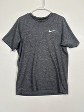 Men’s Nike Dry Fit UPF 40+ Active Outdoor Swoosh Heather Gray Tee