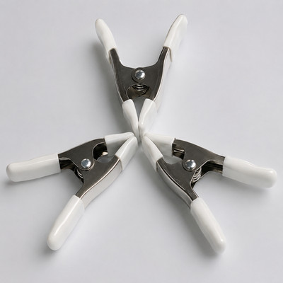 3 Pack Metal Spring Clamps, Strong Grip Clips for DIY Crafts & Woodworking