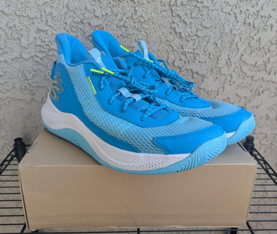 Under Armour Curry Shoes Mens Size 15 Capri Sky Blue 3Z7 Basketball Sneakers