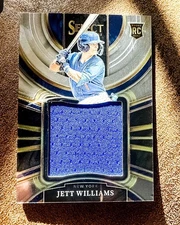2023 Panini Select - Rookie Jumbo Swatch Jett Williams #PJS-JW (MEM, RC) Mets