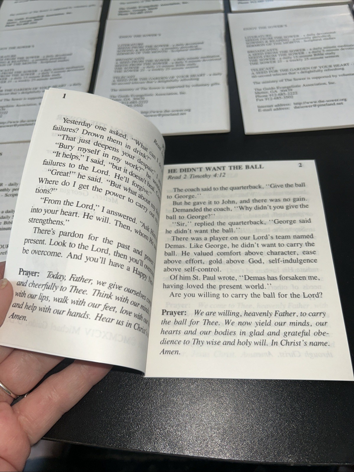 VTG 1990's Lot- 12 Guido Ministries  Inspirational Booklets Religious Pamphlets