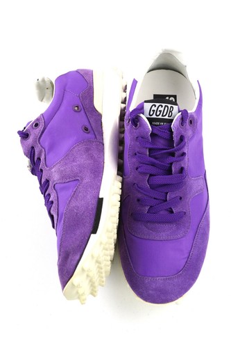 GOLDEN GOOSE Starland Womens Trainers EU39 Low Suede Purple Running Sneakers - Picture 6 of 17