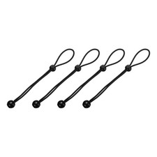 Cavi elastici a sfera, (25 cm / 10 pollici, nero) (4 pezzi) fascette elastiche universali