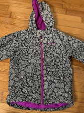 Girls XS Columbia Coat Black/white