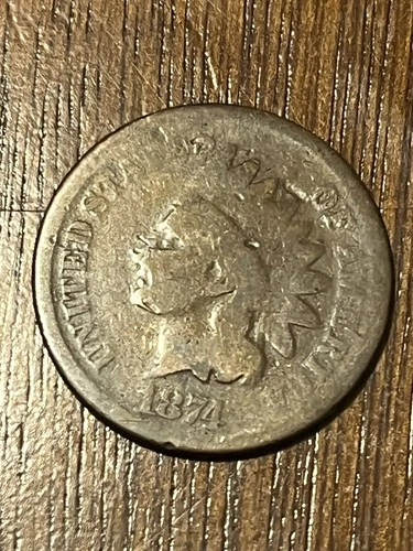 1874 Indian Head Cent Good Condition Penny 1c. Worth $14