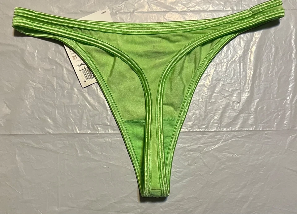 NWT Vassarette 18339 Satin double string thong panty panties 6 Med 7 Lg COLORS - Image 2 of 4