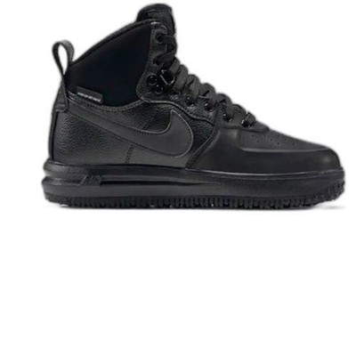 Nike Lunar Force 1 Sneakerboot Black Watershield Winter Boots Youth 5.5Y