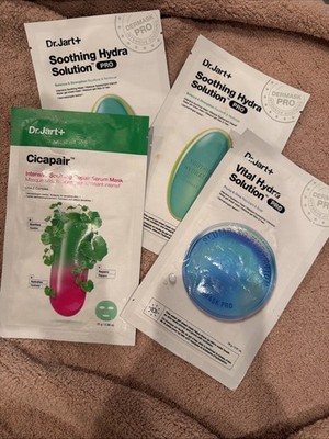 Set Of 4 Dr. Jart+ Soothing Hydra Solution Cicapair Vital Hydra Sheet Masks 2028