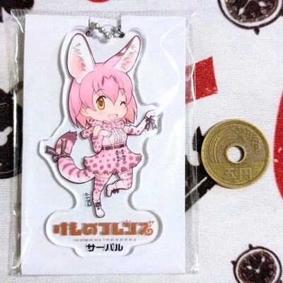 Kemono Friends Family Mart Serval Valentine Acrylic Keychain Japan Anime