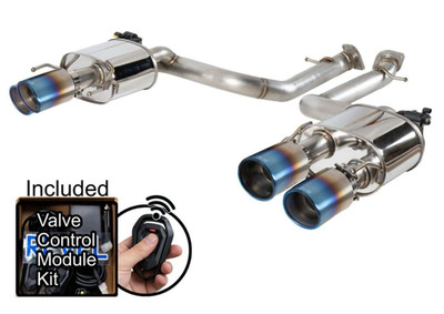 Revel Medallion Premier Valved Exhaust for 15-19 RC-F 22-25 IS500 Titanium Tips