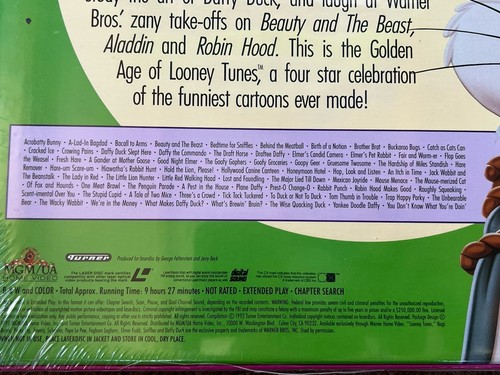 The Golden Age Of Looney Tunes: Vol. 2 1931-1948 (1992) Laserdisc Box Set SEALED - Bild 3 von 7