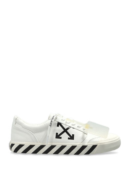 OFF-WHITE Vulcanized Undercut White/Black Sneakers New & Authentic