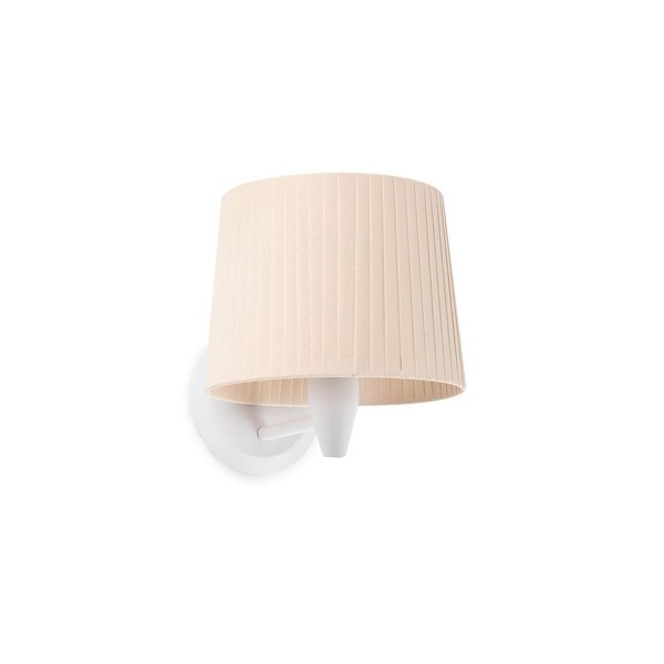 Wandleuchte Samba E27, IP20, Mit Klebeband, Weiß, Beige-image