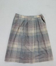 Vintage 70s Women's Skirt Size 36 Plaid Midi A-Line JC Penney FLAWS