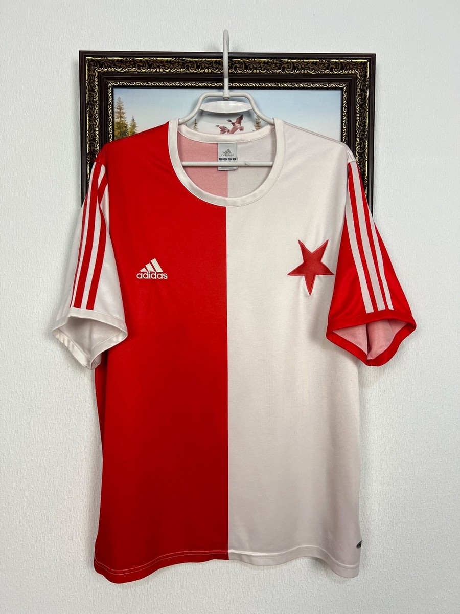 Slavia Praha Home football shirt 2004 Soccer Adidas Jersey Mens