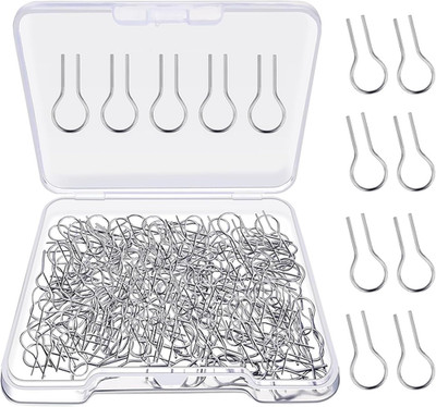 300 Pieces High Temperature Nichrome Wire Jump Rings R Shaped Nichrome Hanger Ho
