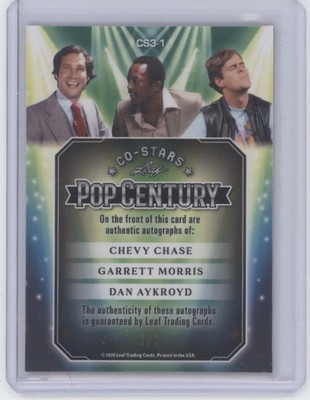 2026 Leaf Pop Century Co-Stars Chevy Chase Morris Aykroyd Triple