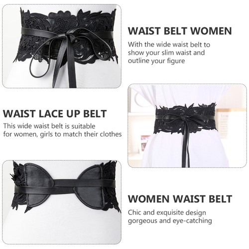 Fashion Dress Lace Waist Belt Wide Female Waistband Belt Clothes Accessories - Picture 6 of 12
