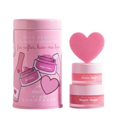 NCLA - Lip Care Set + Lip Scrubber | Clean, Natural, Non-Toxic Beauty (Pink C...