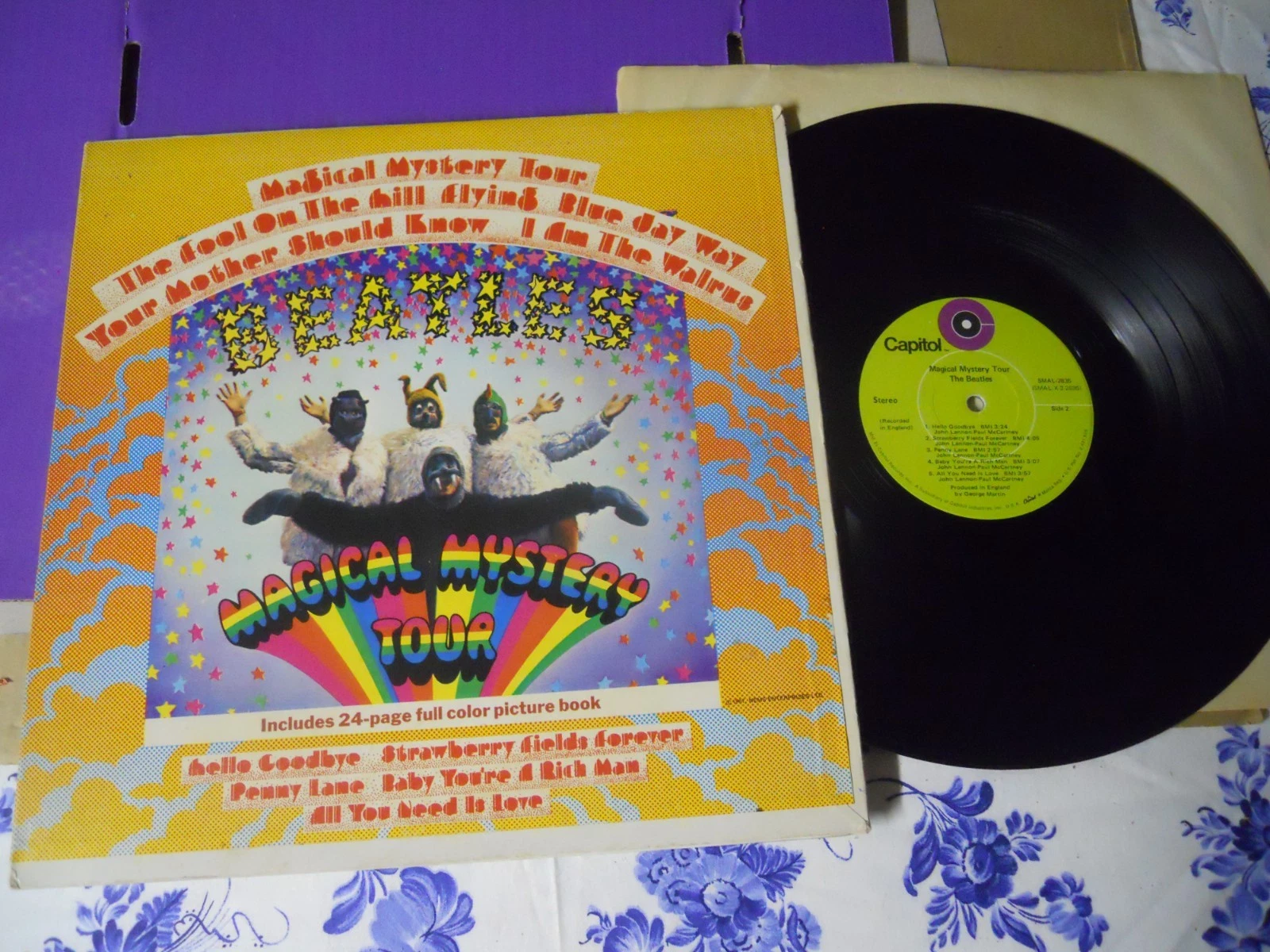BEATLES-MAGICAL MYSTERY TOUR-RARE GREEN LABEL CAPITOL-LP-CLASSIC ROCK