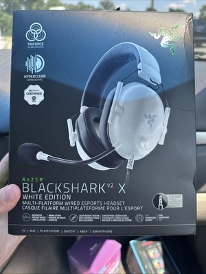 Razer BlackShark V2 X Over the Ear Gaming Headset - White (RZ04-03240700-R3U1)