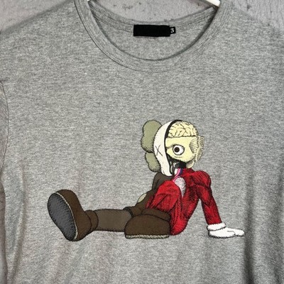 Originalfake Kaws Companion Gray Graphic T-Shirt Size 3 Medicom