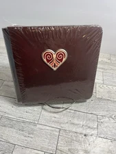 CREATIVE MEMORIES Plum With Heart 7x7 FLEX HINGE SCRAPBOOKING ALBUM