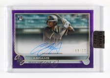 2022 Topps Clearly Authentic Auto Purple 3/10 CJ Abrams #CAA-CA Auto 1d59