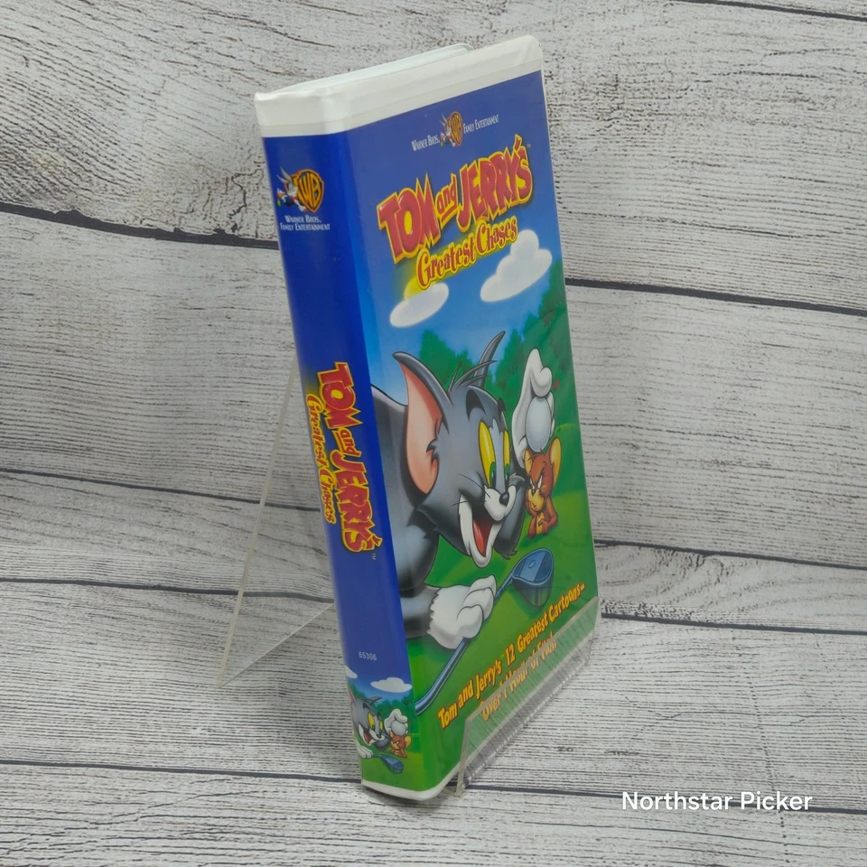 VTG Tom and Jerry's Greatest Chases (VHS, 2000) Authentic | 12 Cartoons - Image 2 of 4