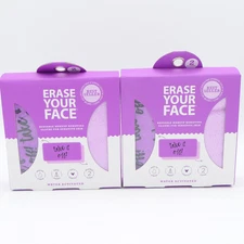 Erase Your Face Reusable Makeup Removing Cloth for Sensitive Skin 2 Packs of 2