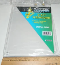 Ultra Pro 5" x 7" Card Holder Screwdown storage Case Pokemon postcards pictures