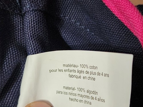 POLO RALPH LAUREN Mini Canvas Tote Bag Purse Pink & Navy **Spot On Inside - Picture 15 of 15