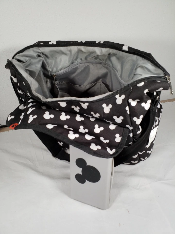 Disney Mickey Mouse DIPER BAG Head Logo Tote 18” by 13” W/BONUS WIPES HOLD - Image 3 of 4