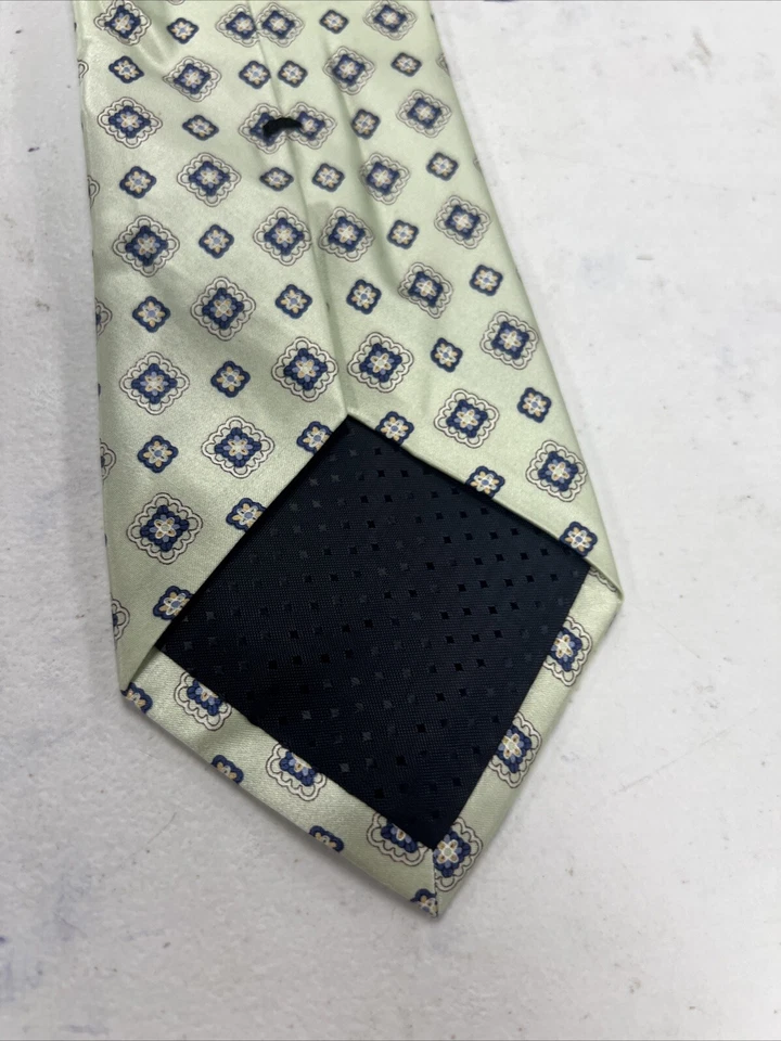 Corbata de cuello de seda geométrica verde jade Bloomingdale's para hombre $125 Foto 3 de 4