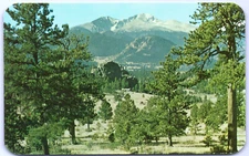 Postcard CO Long's Peak Highest Point in Rocky Mountain Ntl Park Colorado  M11